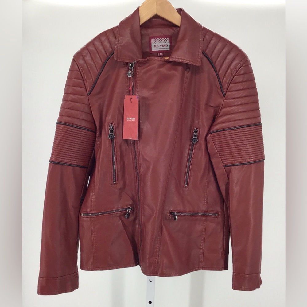 De Niko Jacket Color Red Size Medium